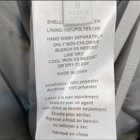 David's Bridal NWT Gray Strapless Knee Length Chiffon Prom Bridal Dress Size 8 - Picture 10 of 12